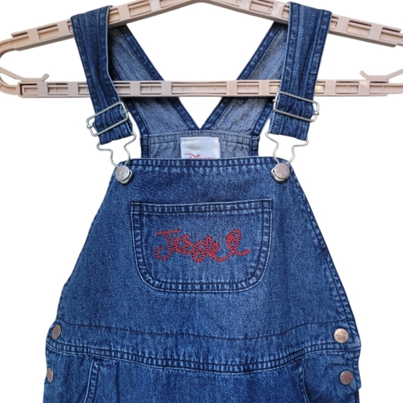 Disney Store Toy Story "Jessie" Embroidered Denim Overall Dress Size 10-12 Girl - Picture 4 of 15